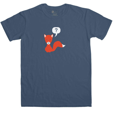 What Does The Fox Say Men's Fox Question Mark Mens Graphic T-Shirt 8Ball